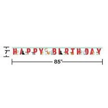 Dog Party Birthday Banner