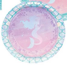 Mermaid Shine 7in Plates 8ct