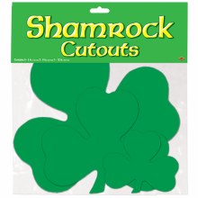 Shamrock Cutouts ~ 9 Pieces