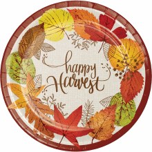 Happy Harvest 9" Plates • 8 Count