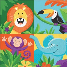 Jungle Safari Bday Lunch Napkins 16ct