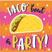 Taco Bout A Party Beverage Napkin 16ct