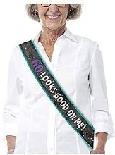 60th Birthday Sash