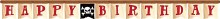 Pirate Happy Birthday Banner