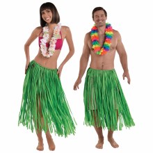 Hula Skirt Long Green