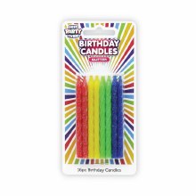 Colorful Glitter Birthday Candles • 12 Count