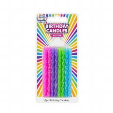 Pastel Glitter Birthday Candles • 12 Count