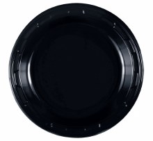 Jet Black 7in Plastic Plates 20ct