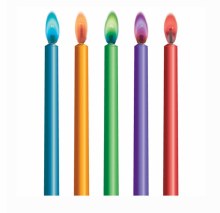 Cake Candles Color Flame Multi