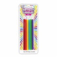 Colorful Tall Birthday Candles • 12 Count