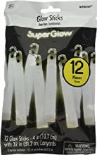 Glo Sticks & Lanyards 12pk White