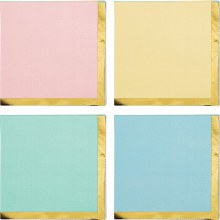 Pastel Celebrations Beverave Napkins Assortment ~ 16 Count