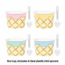 Ice Cream Treat Cups w/ Spoon 8ct
