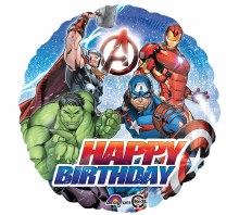 Avengers / Standard Size Happy Birthday Mylar Balloon ~ 18"