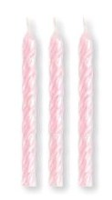 Candle Spiral Pastel Pink