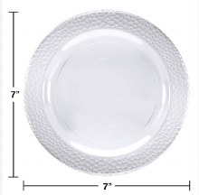 Clear Pebble 7.5in Plates 10ct