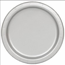 Paper Plate Silver 20 ct