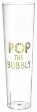 Pop The Bubbly Stemless Champagne Flutes ~ 8 Pack