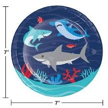 Shark 7in Plate 8ct