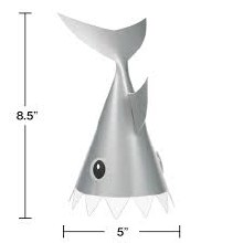Shark Party Hats 8ct