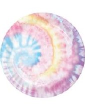 Tie Dye 9in Plates 8ct