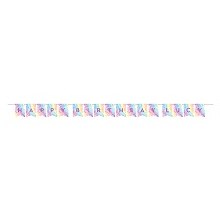 Tie Dye DIY Happy Birthday Banner