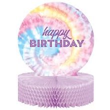 Tie Dye Happy Birthday Centerpiece