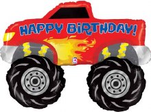 Jumbo Happy Birthday Monster Truck ~ 40"