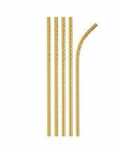 Straws Gold Metallic 24pk