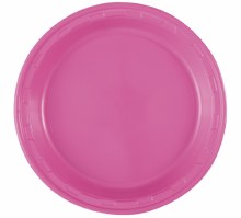 Hot Pink 10in Pl Plates 50ct