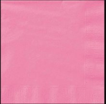 Napkin Bev Hot Pink 40 ct