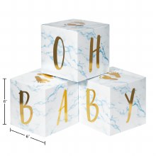 Oh Baby Block Centerpiece Blue