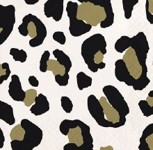 Leopard Metallic Gold BevNaps