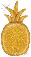 Jumbo Pineapple Glitter Holographic Mylar ~ 35" {special order only}