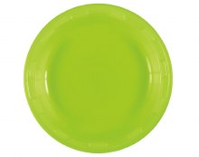 Lime Green 7in Pl Plates 50ct