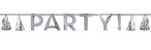 Party Banner w/Tassels Met Slv