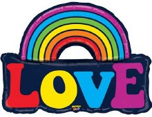 MYLR Rainbow LOVE OS 37"