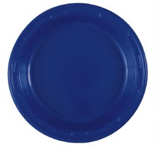 Navy 7in Pl Plates 50ct