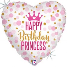 MYLR HB Princess Heart Dots18"