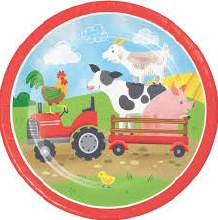 Farm Animals 7in Plt