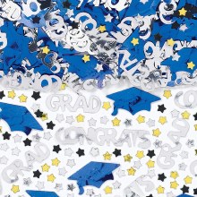 School Colors Blue Confetti