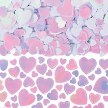 Confetti Hearts Iridescent