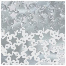 Metallic Silver Star Confetti