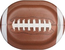 Football Shape Plates Oval
