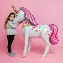 Unicorn, Airwalker • Super Mega Jumbo Mylar Helium Ballon