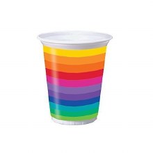 Rainbow Pl Cups 16oz