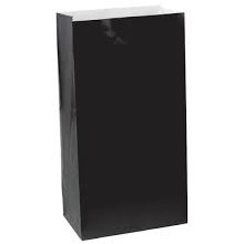 Black Paper Loot Bags (12pk)