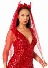 Devil Horns Headband Villianous Veil