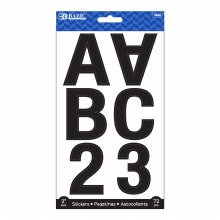 Alphabet Stickers 2" Black