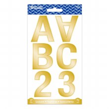 Alphabet Stickers 2" Gold